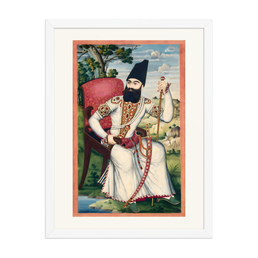 Portrait of Abbas Mirza | Restored Qajar Painting — view 8