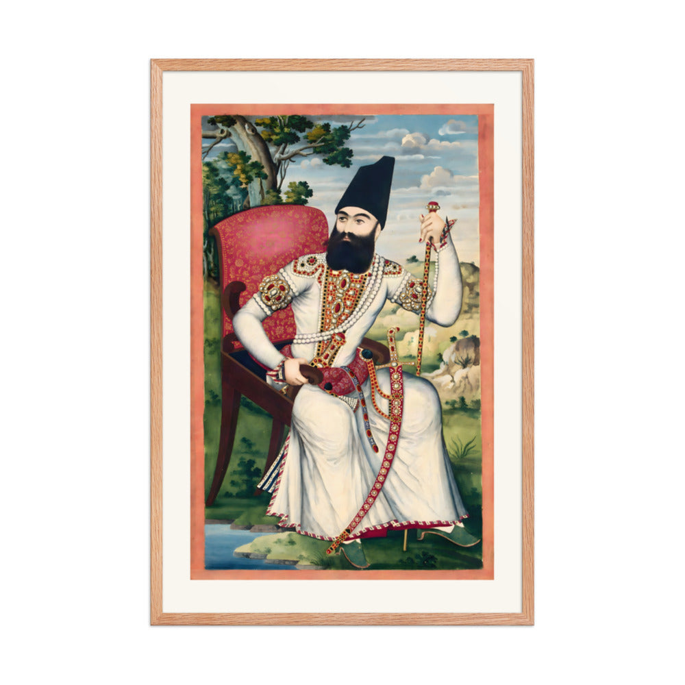 Portrait of Abbas Mirza | Restored Qajar Painting — view 6