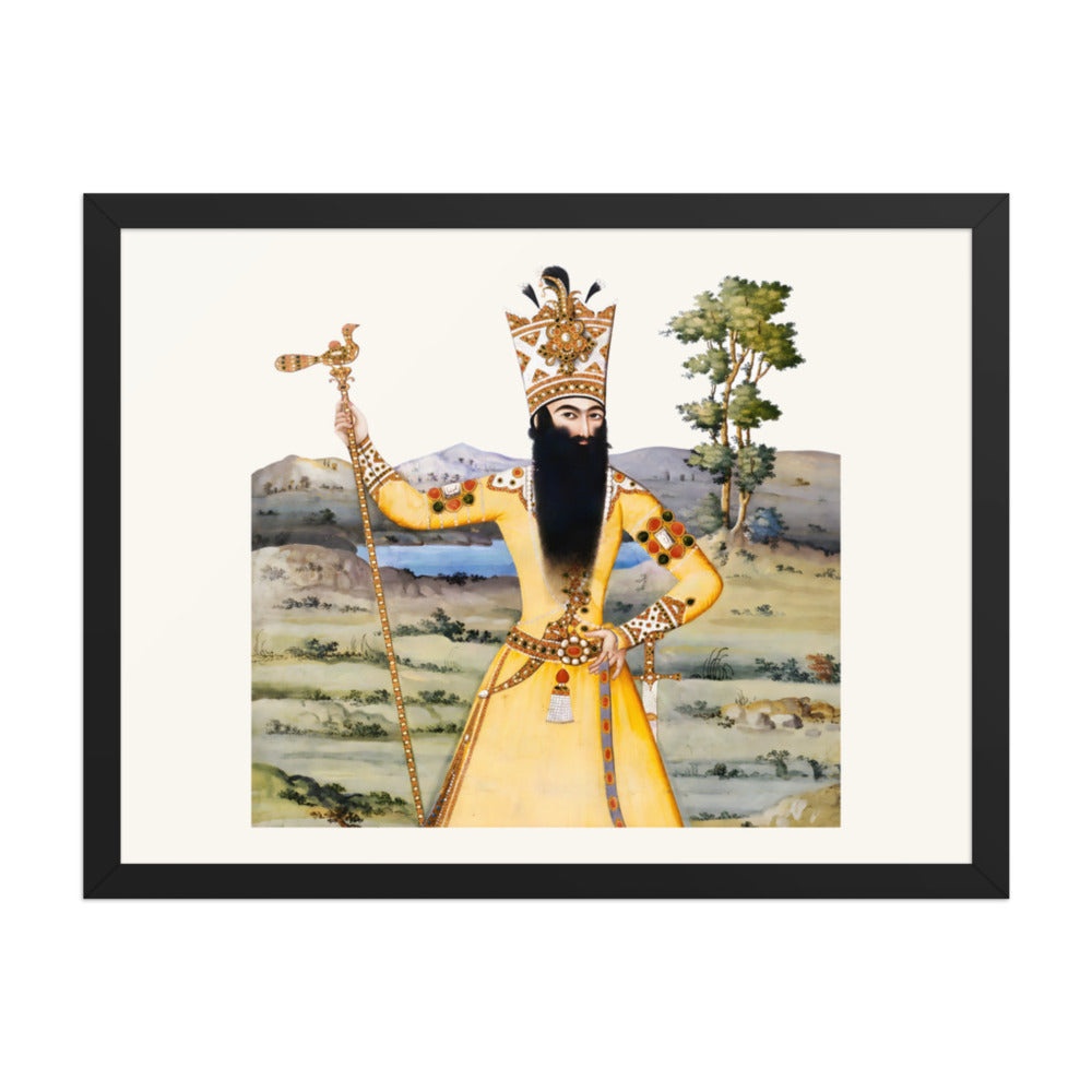 Portrait of Fath-Ali Shah Qajar | Restored Qajar Painting — view 2