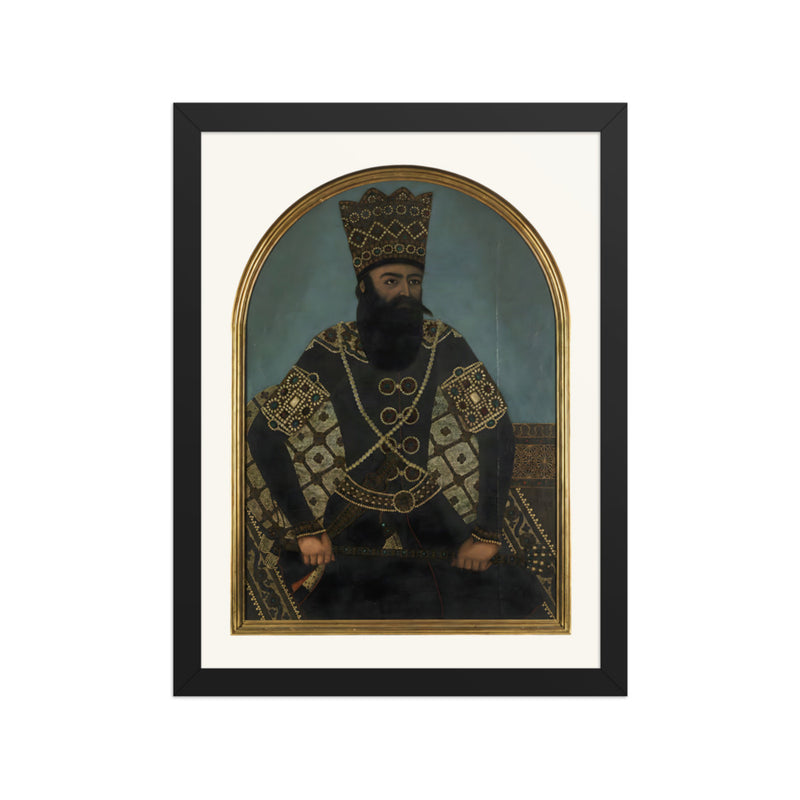 Fath-Ali Shah, after Mihr Ali | Restored Qajar Painting