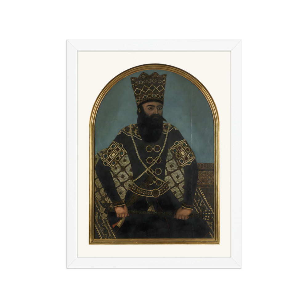 Fath-Ali Shah, after Mihr Ali | Restored Qajar Painting — view 7