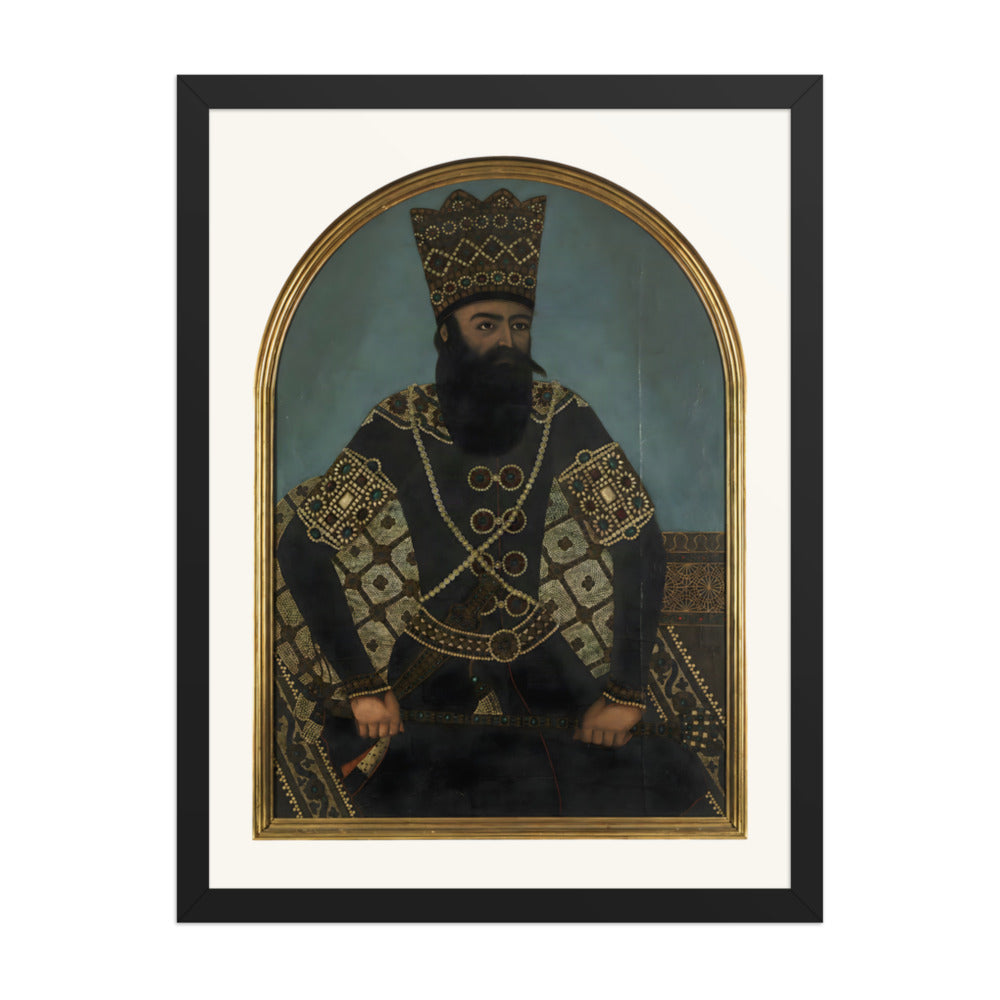 Fath-Ali Shah, after Mihr Ali | Restored Qajar Painting — view 2