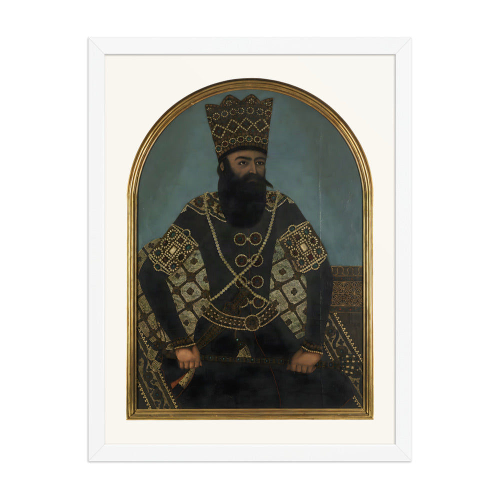 Fath-Ali Shah, after Mihr Ali | Restored Qajar Painting — view 8
