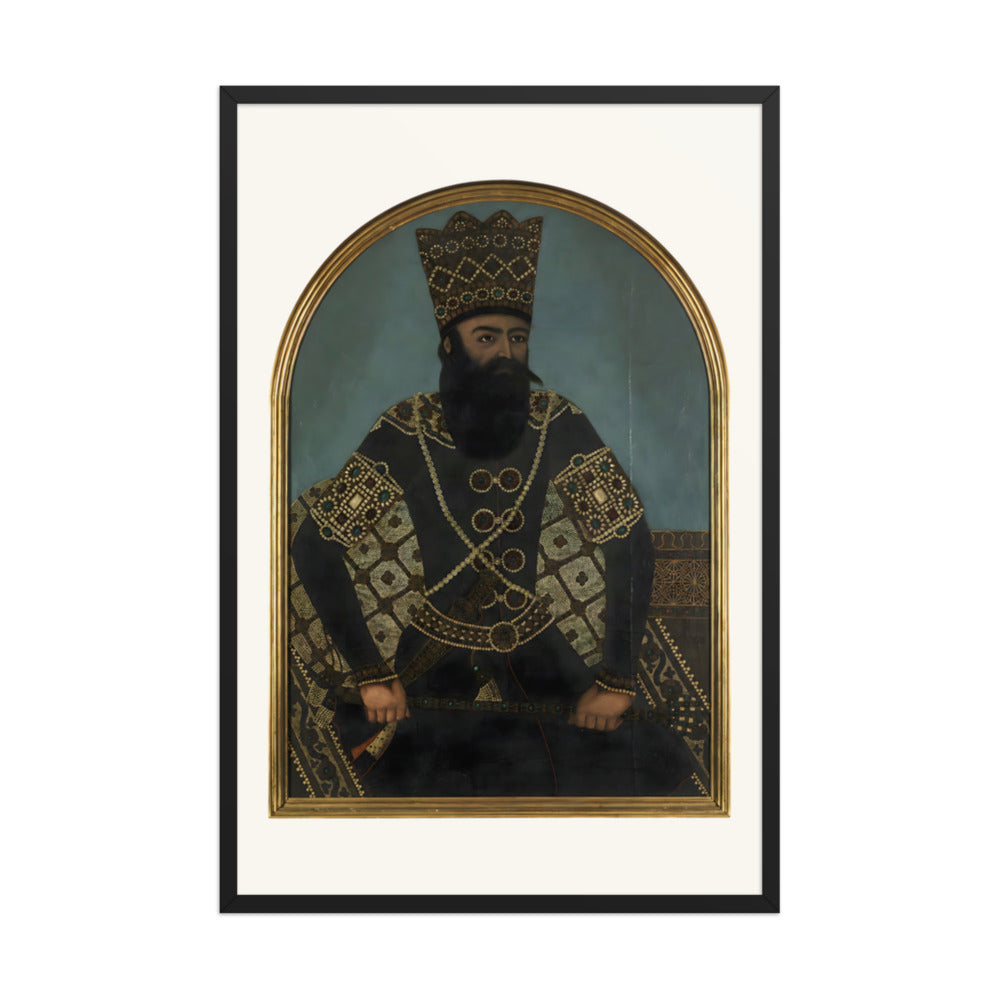 Fath-Ali Shah, after Mihr Ali | Restored Qajar Painting — view 3