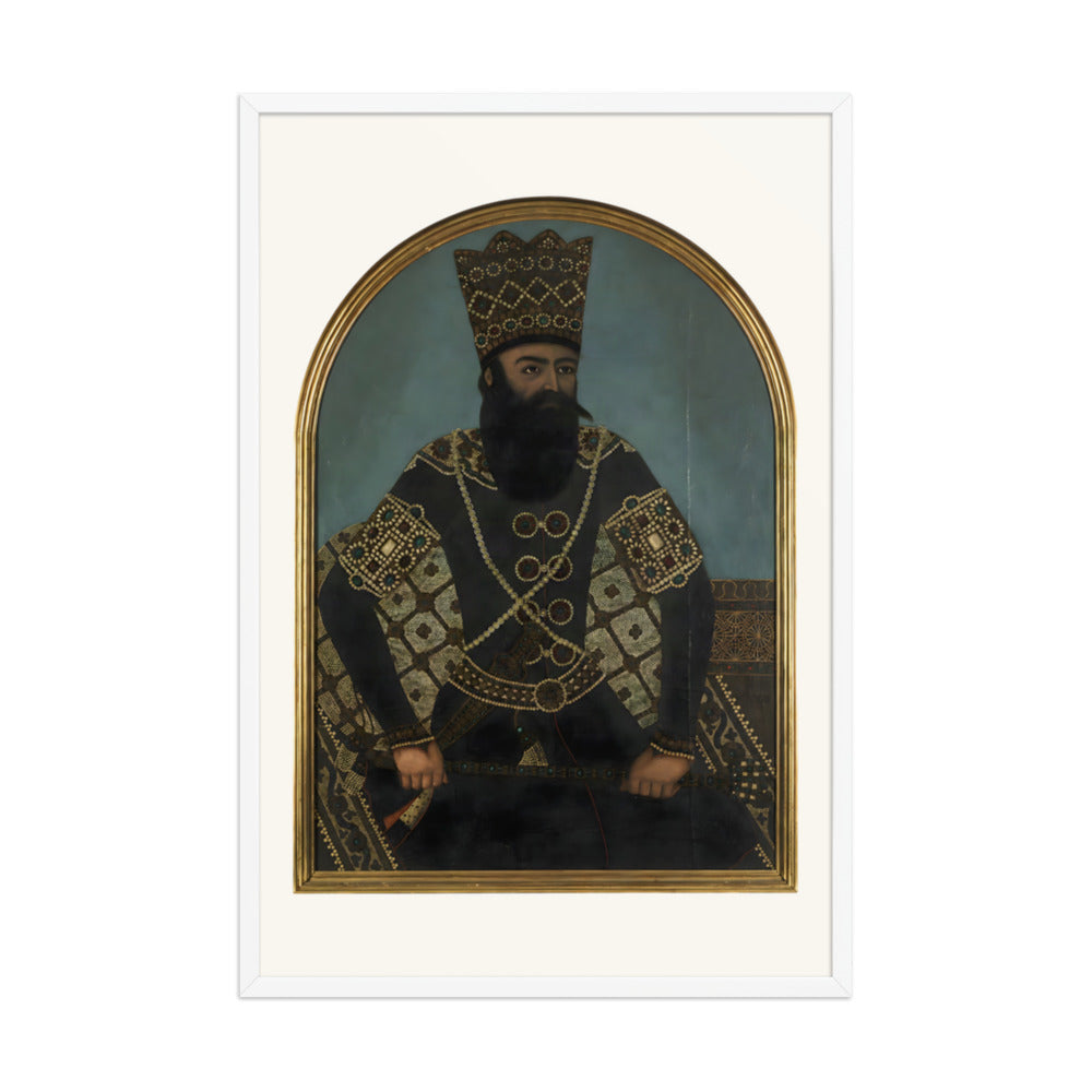 Fath-Ali Shah, after Mihr Ali | Restored Qajar Painting — view 9