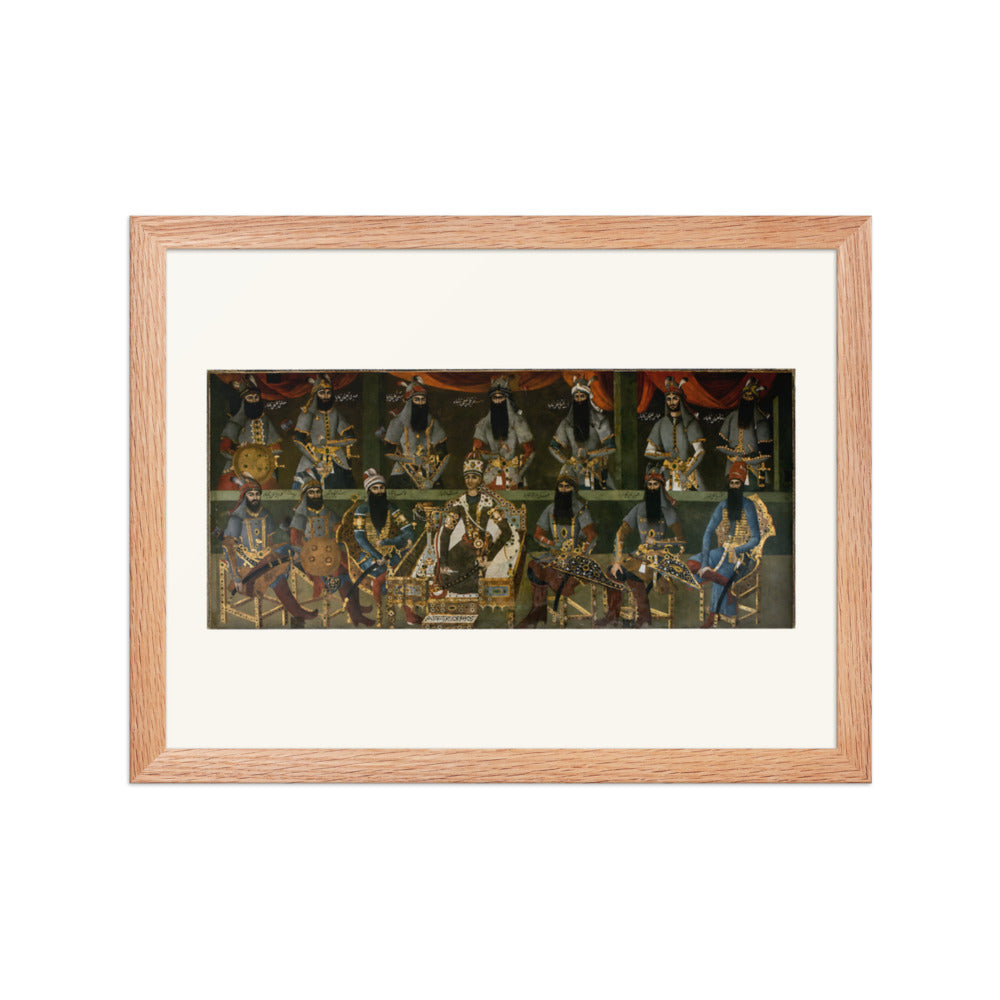 Agha Muhammad Khan at the Sulaymaniyeh Palace | Restored Qajar Painting — view 4
