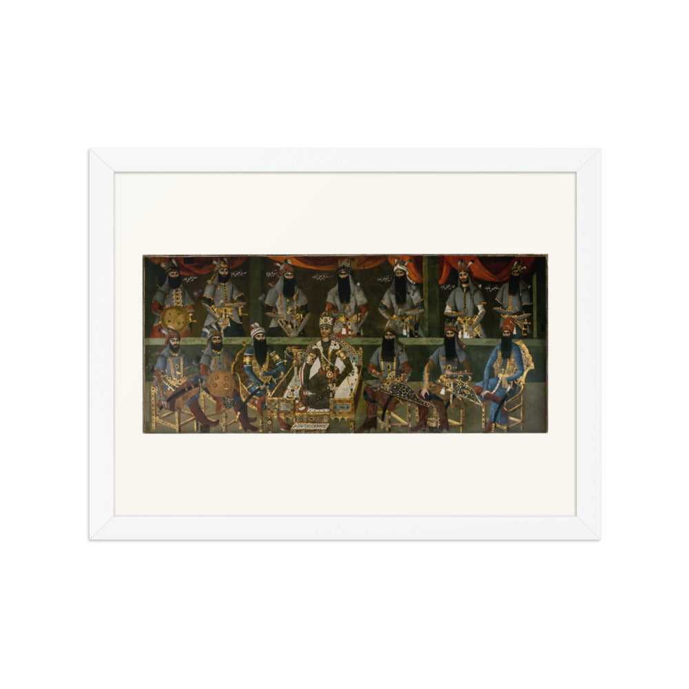 Agha Muhammad Khan at the Sulaymaniyeh Palace | Restored Qajar Painting — view 7