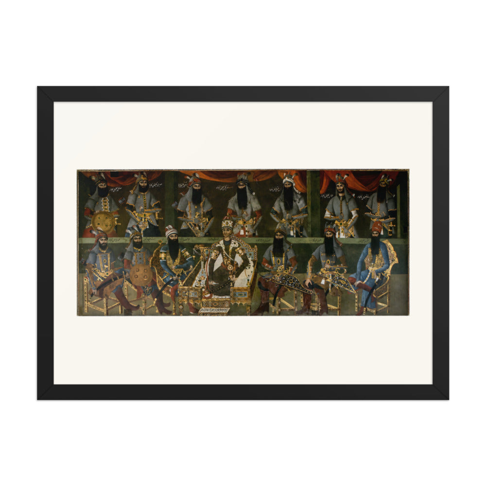 Agha Muhammad Khan at the Sulaymaniyeh Palace | Restored Qajar Painting — view 2