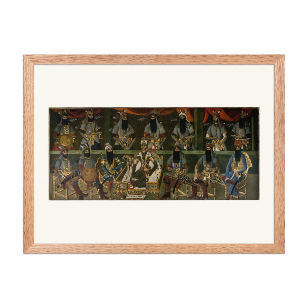 Agha Muhammad Khan at the Sulaymaniyeh Palace | Restored Qajar Painting — view 5