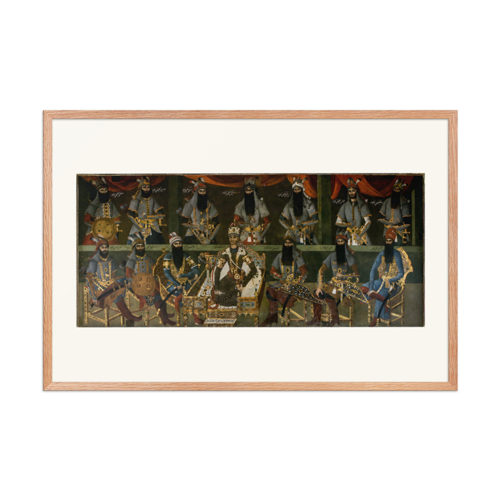 Agha Muhammad Khan at the Sulaymaniyeh Palace | Restored Qajar Painting — view 6