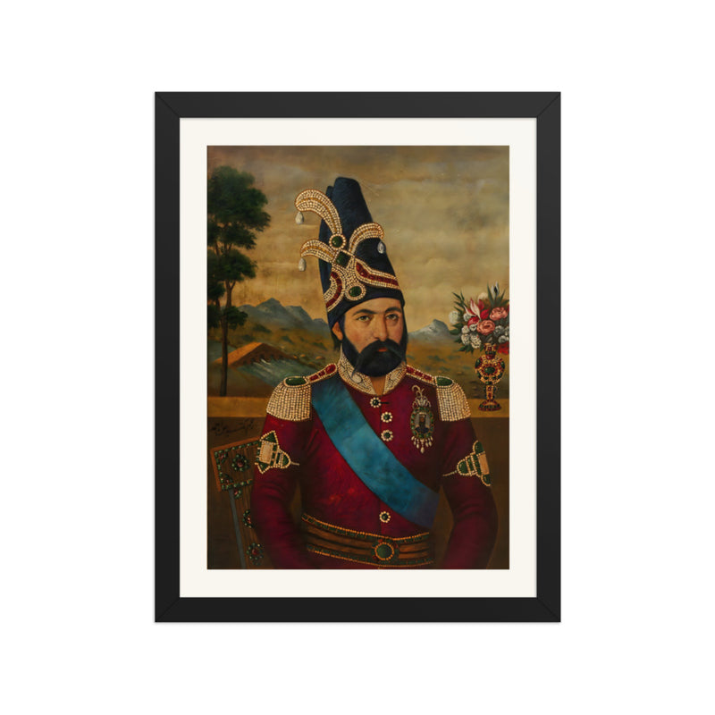 Portrait of Muhammad Shah Qajar | Restored Qajar Painting