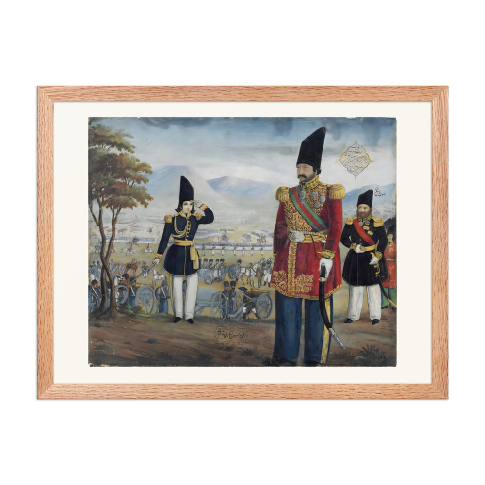 Ardeshir Mirza Reviews His Troops | Restored Qajar Painting — view 5