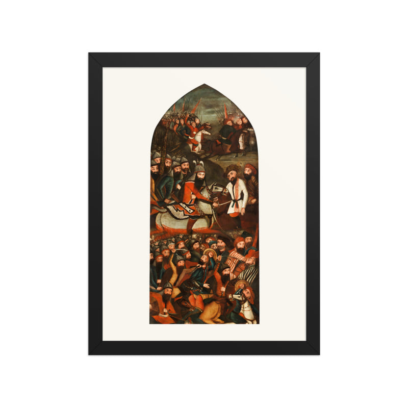 The Victory over the Uzbeks | Restored Qajar Painting