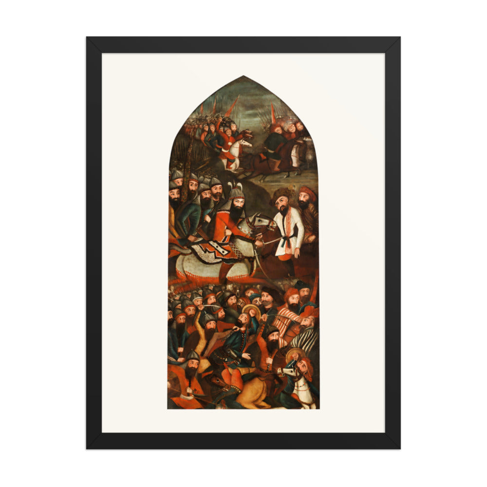 The Victory over the Uzbeks | Restored Qajar Painting — view 2