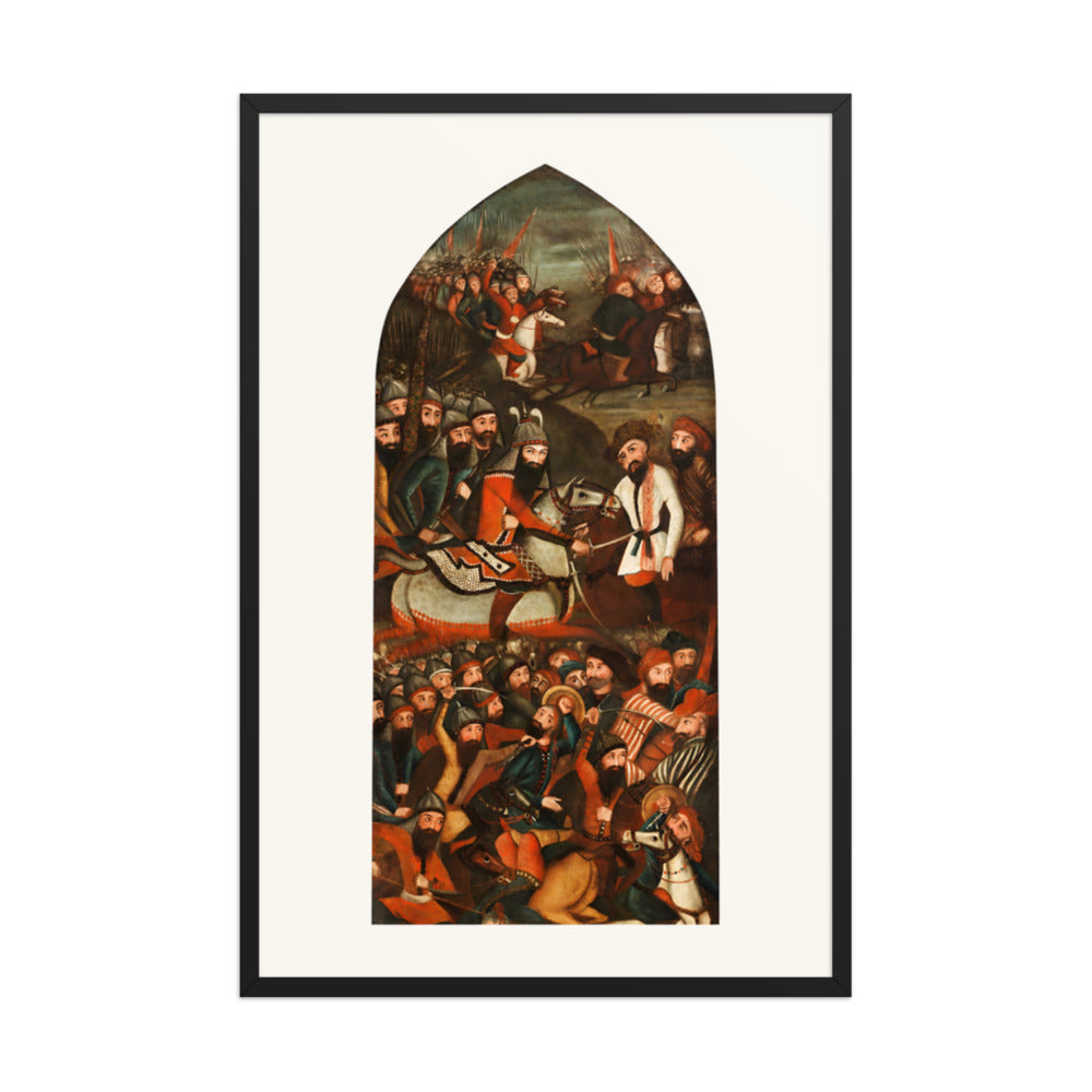 The Victory over the Uzbeks | Restored Qajar Painting — view 3