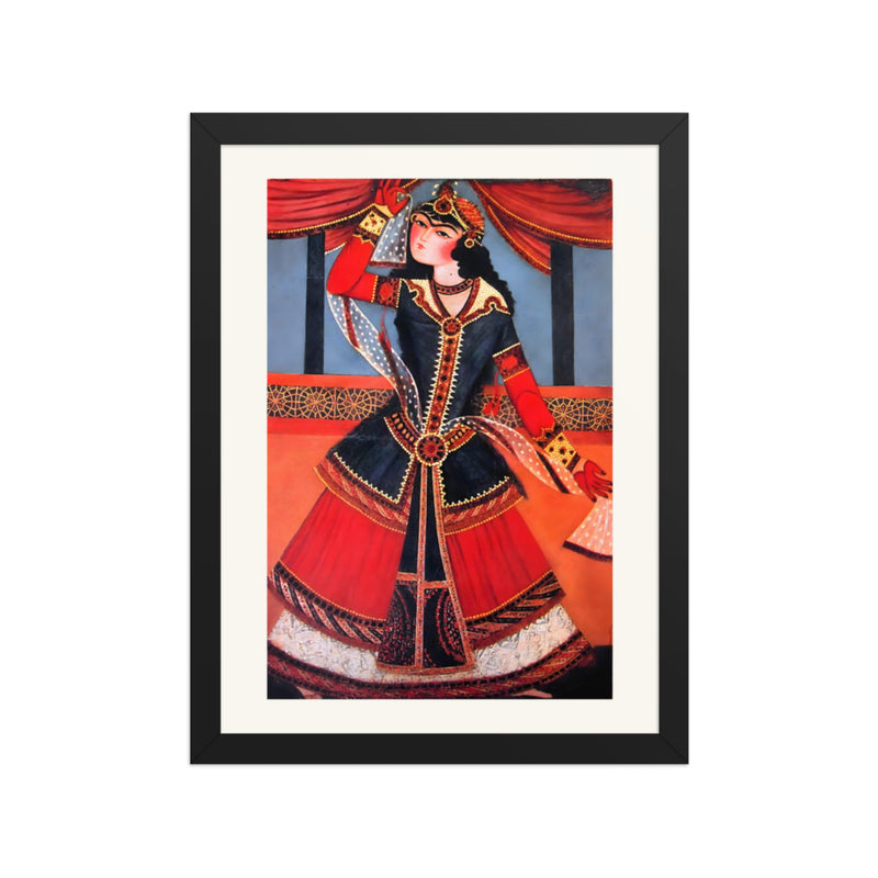 A Persian Dancer | Restored Qajar Painting