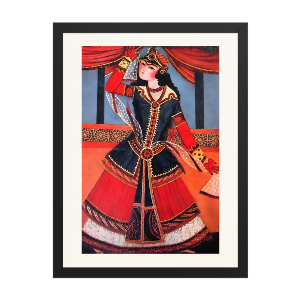 A Persian Dancer | Restored Qajar Painting — view 2