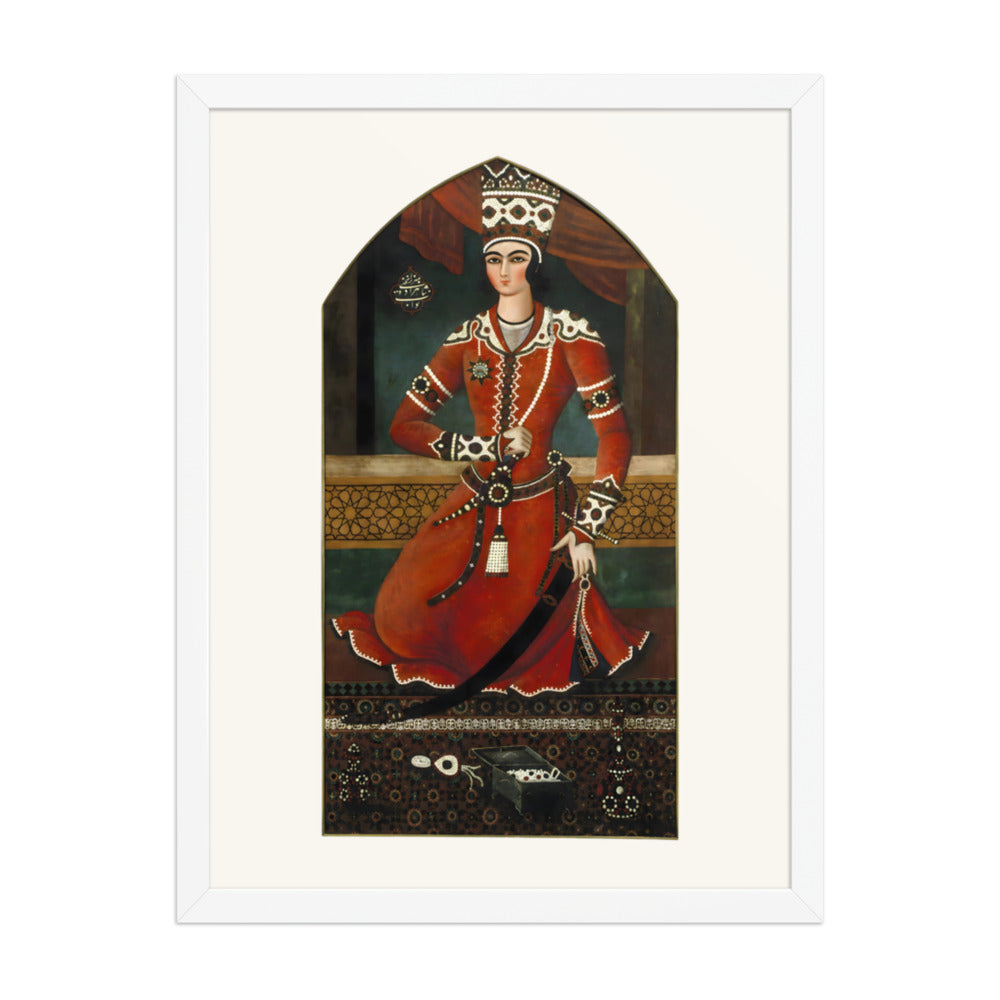 Portrait of Prince Yahya, by Muhammad Hasan | Restored Qajar Painting — view 8