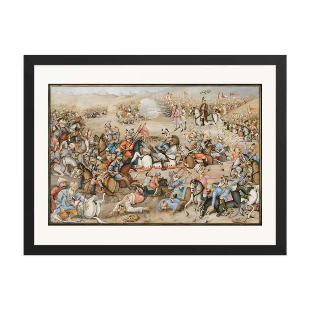 The Battle of Chaldiran | Restored Qajar Painting — view 2