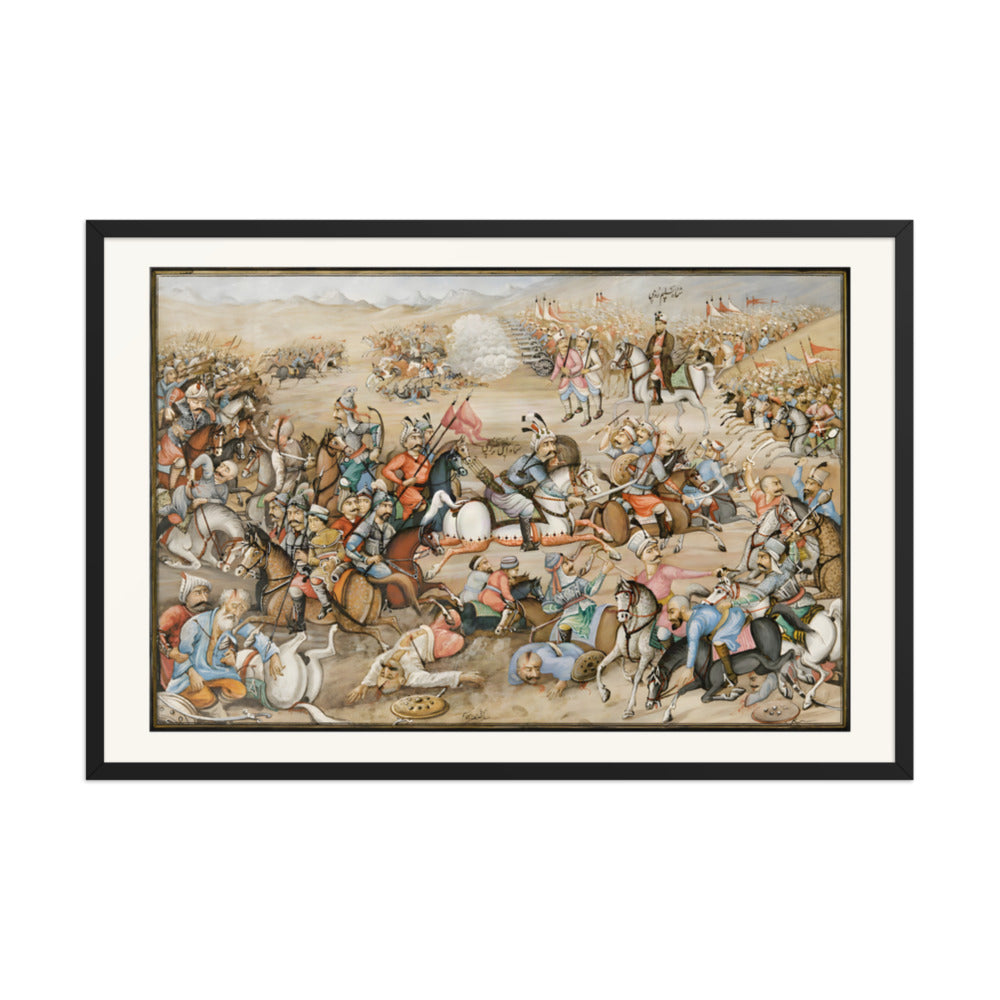 The Battle of Chaldiran | Restored Qajar Painting — view 3