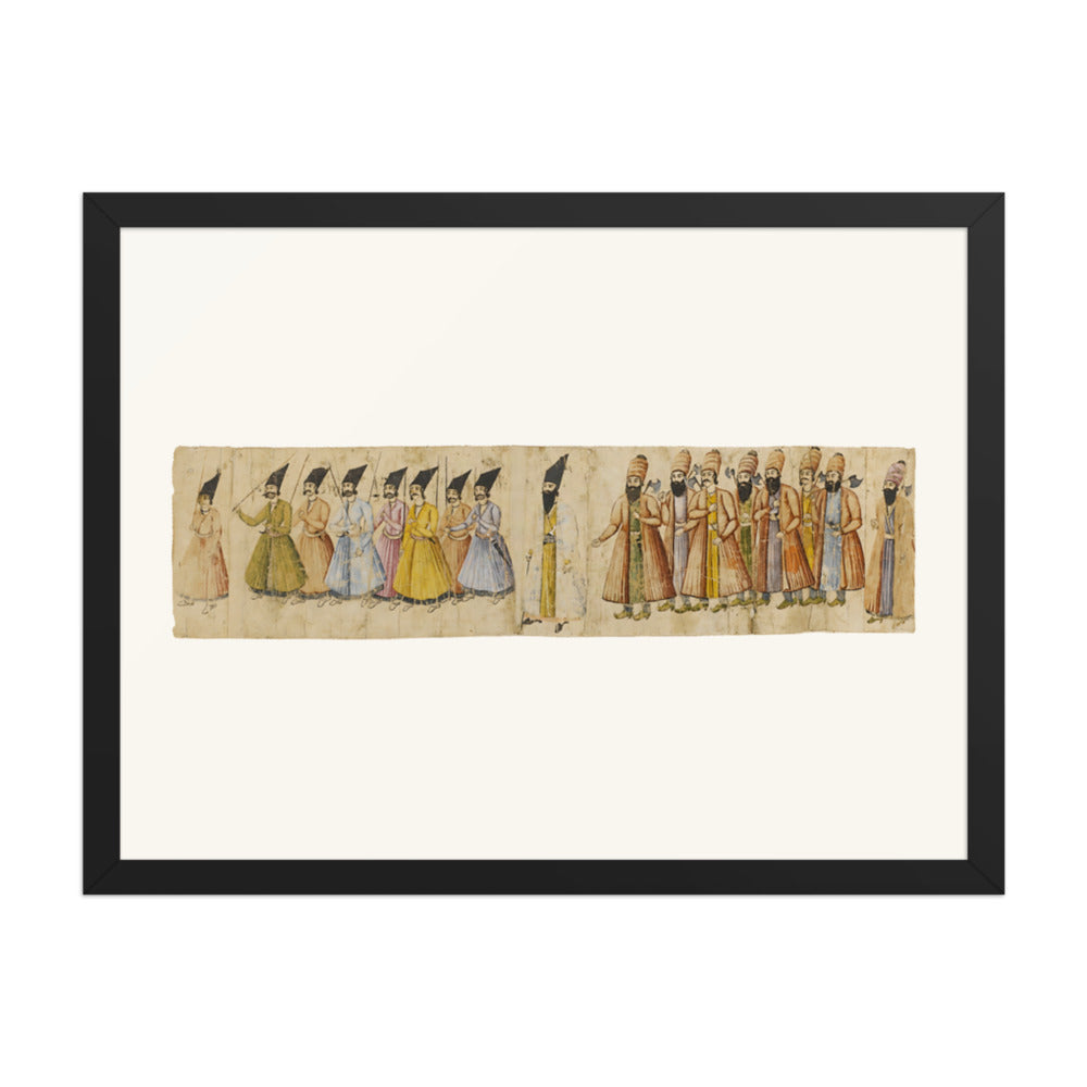 The Coronation Procession of Muhammad Shah | Restored Qajar Painting — view 2