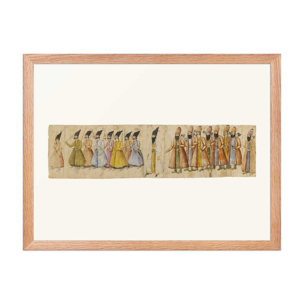The Coronation Procession of Muhammad Shah | Restored Qajar Painting — view 5
