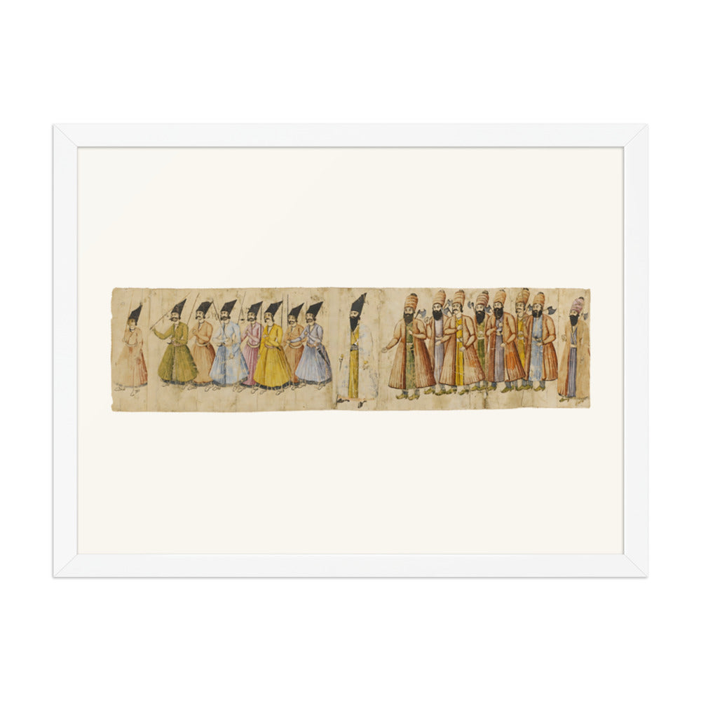 The Coronation Procession of Muhammad Shah | Restored Qajar Painting — view 8