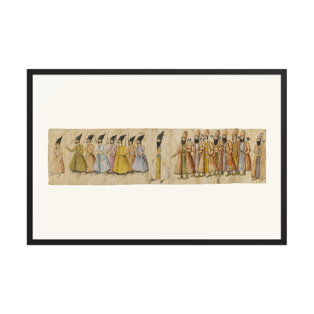 The Coronation Procession of Muhammad Shah | Restored Qajar Painting — view 3