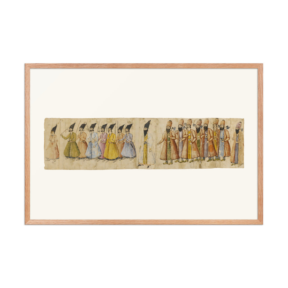 The Coronation Procession of Muhammad Shah | Restored Qajar Painting — view 6