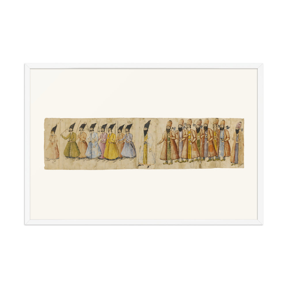 The Coronation Procession of Muhammad Shah | Restored Qajar Painting — view 9