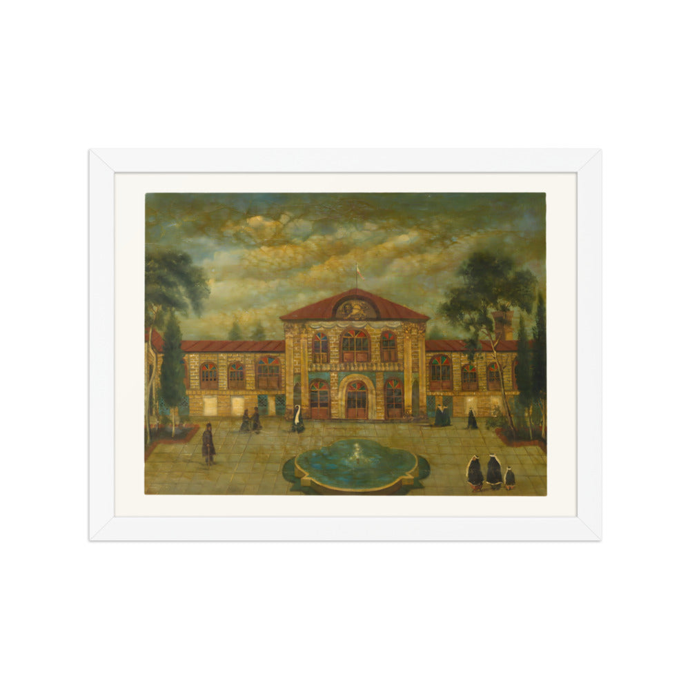 A View of a Palace | Restored Qajar Painting — view 7