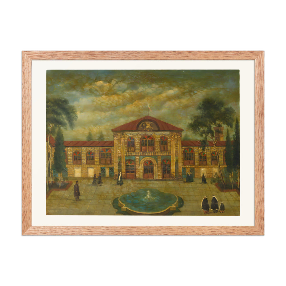A View of a Palace | Restored Qajar Painting — view 5