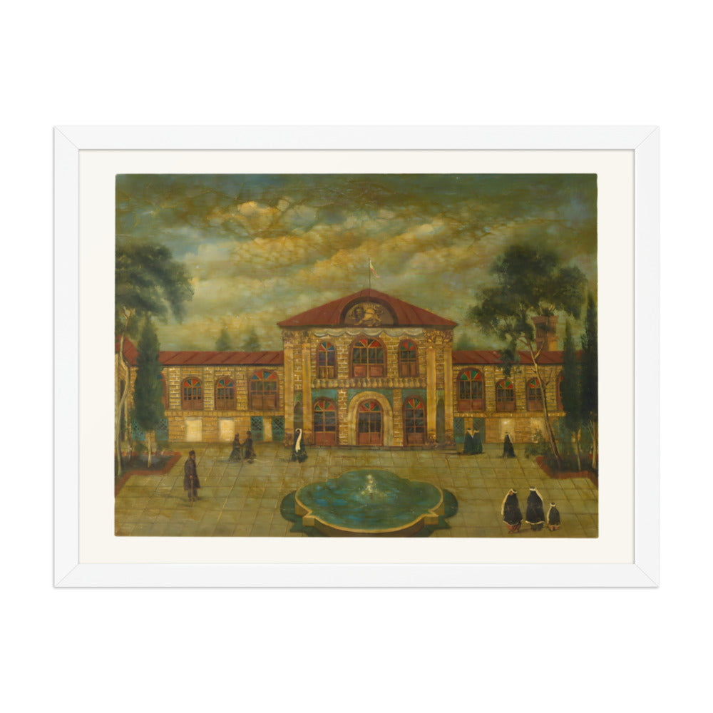 A View of a Palace | Restored Qajar Painting — view 8