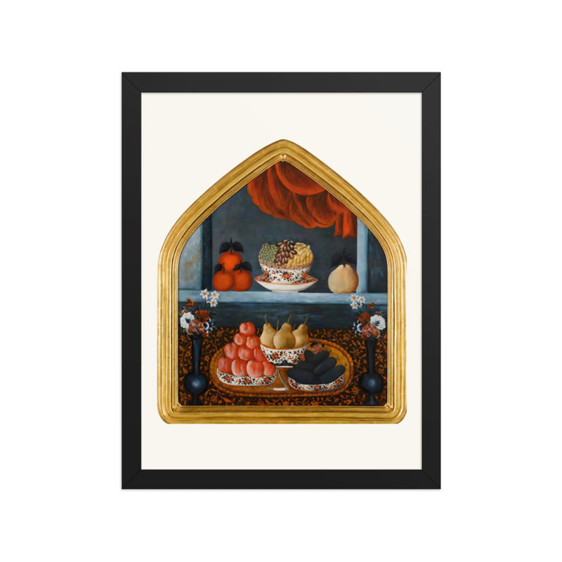 A Nowruz Still Life | Restored Qajar Painting