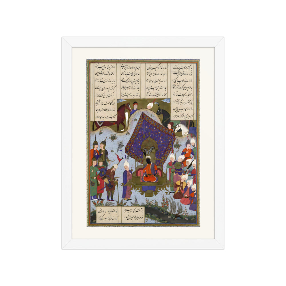 Rustam Pained Before Kai Kavus | Restored Persian Miniature — view 7