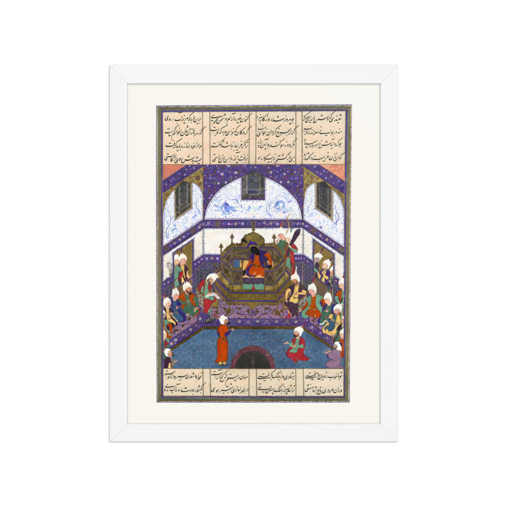 Kai Kavus Upbraids Siyavush in a Letter | Restored Persian Miniature — view 7