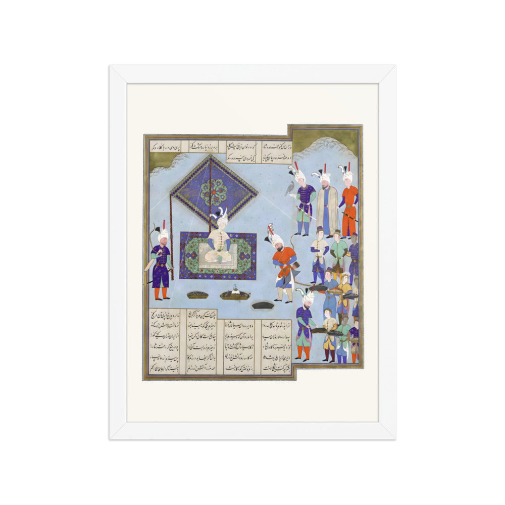 Kai Khusrau's War Prizes Are Pledged | Restored Persian Miniature — view 7