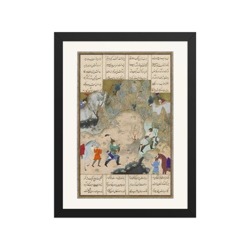 The Final Joust of the Rooks- Gudarz Versus Piran | Restored Persian Miniature