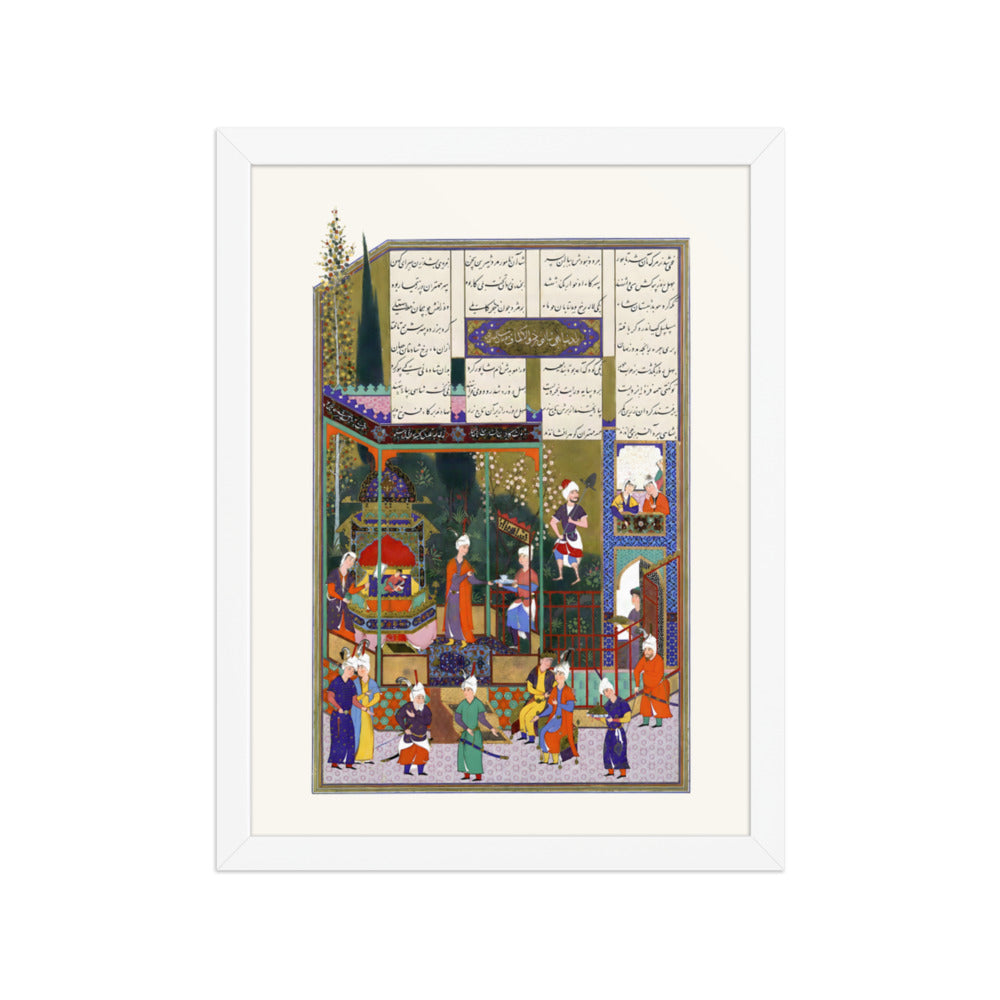 The Coronation of the Infant Shapur II | Restored Persian Miniature — view 7