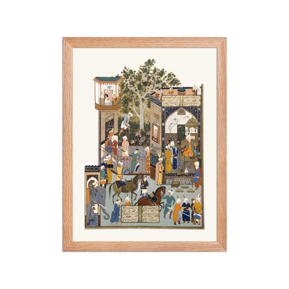 Nushirvan Receives an Embassy from the Raja of Hind | Restored Persian Miniature — view 4