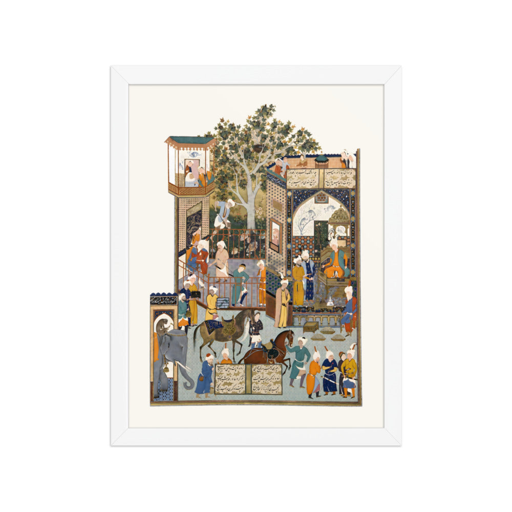 Nushirvan Receives an Embassy from the Raja of Hind | Restored Persian Miniature — view 7