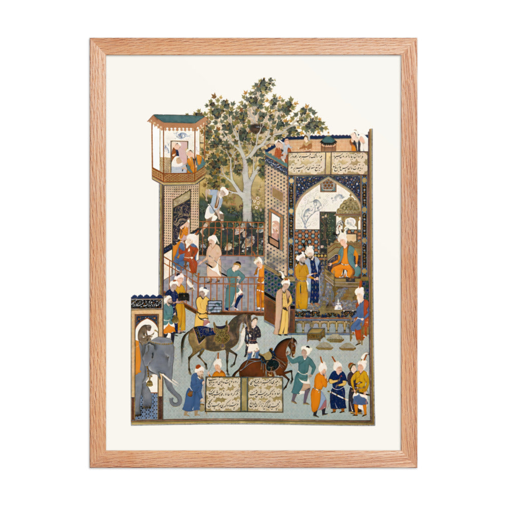 Nushirvan Receives an Embassy from the Raja of Hind | Restored Persian Miniature — view 5