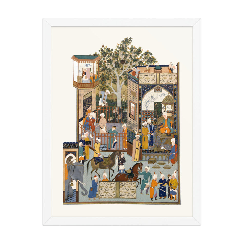Nushirvan Receives an Embassy from the Raja of Hind | Restored Persian Miniature — view 8