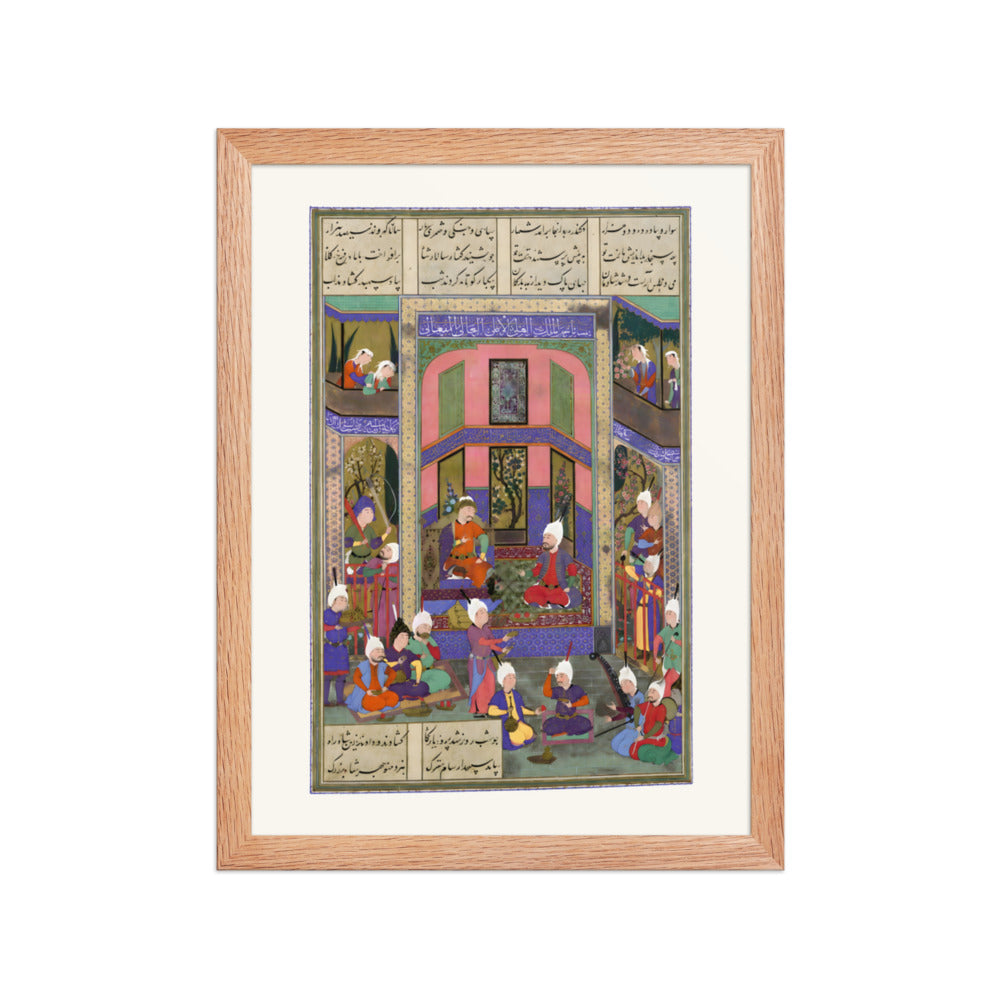 Manuchihr Welcomes Sam but Orders War upon Mihrab | Restored Persian Miniature — view 4