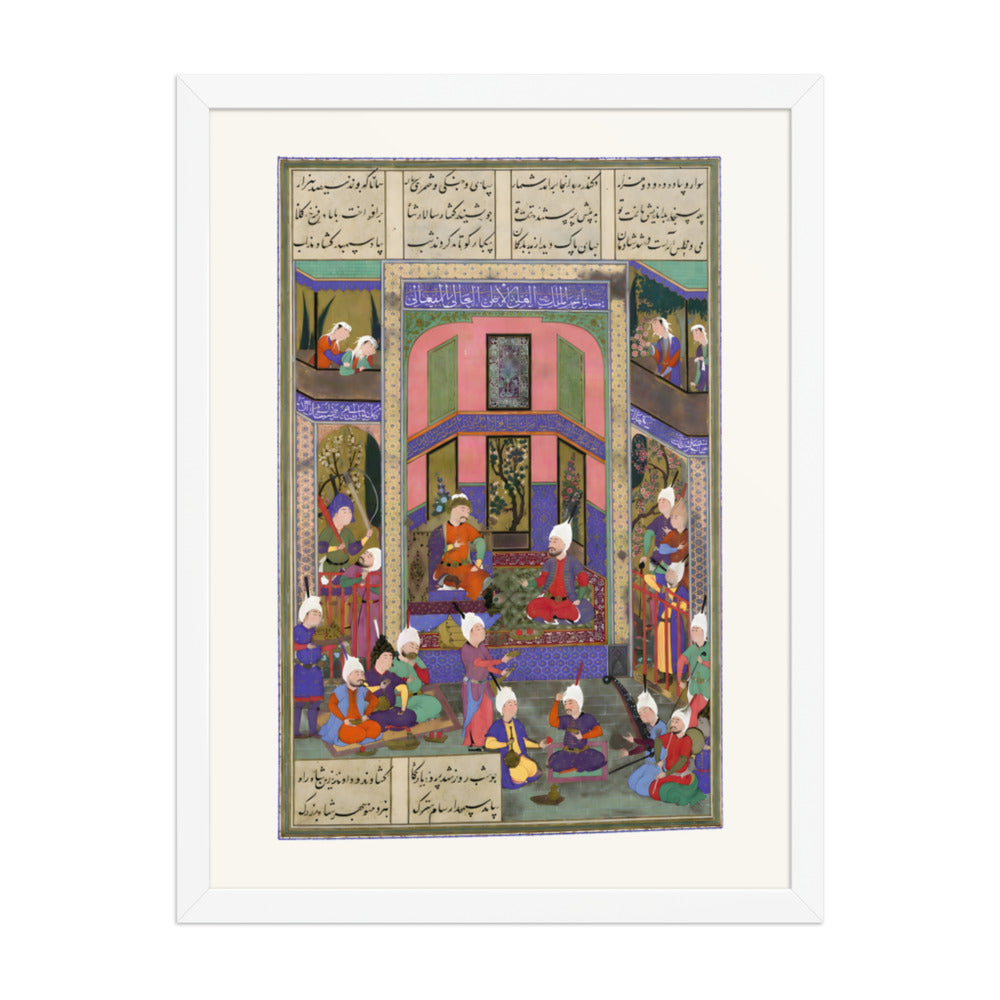 Manuchihr Welcomes Sam but Orders War upon Mihrab | Restored Persian Miniature — view 8