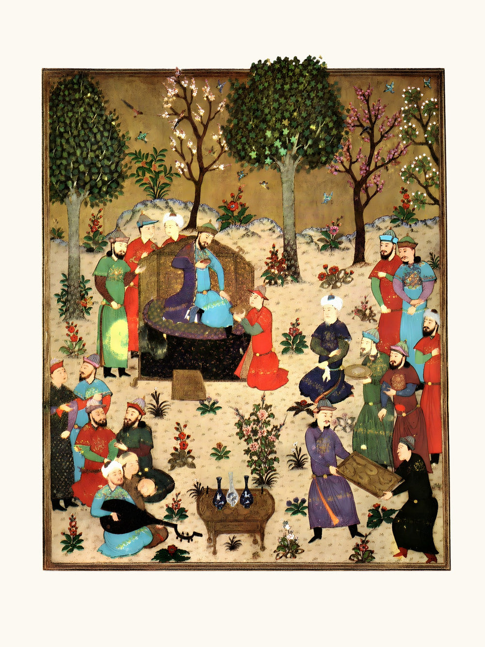 A Royal Court — Baysunghur’s Shahnama | Restored Persian Miniature — view 7