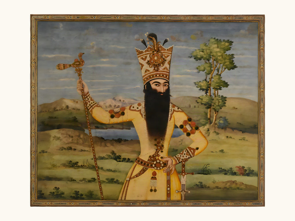 Portrait of Fath-Ali Shah Qajar, 1811 | Restored Qajar Painting — view 10