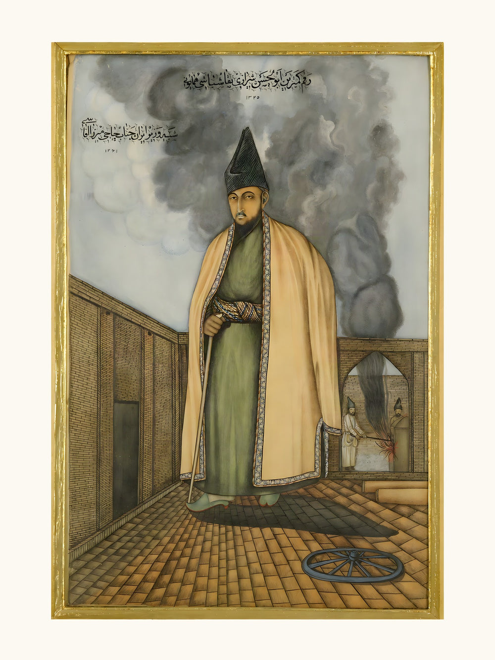Portrait of the Prime Minister Hajji Mirza Aqasi | Restored Qajar Painting — view 10