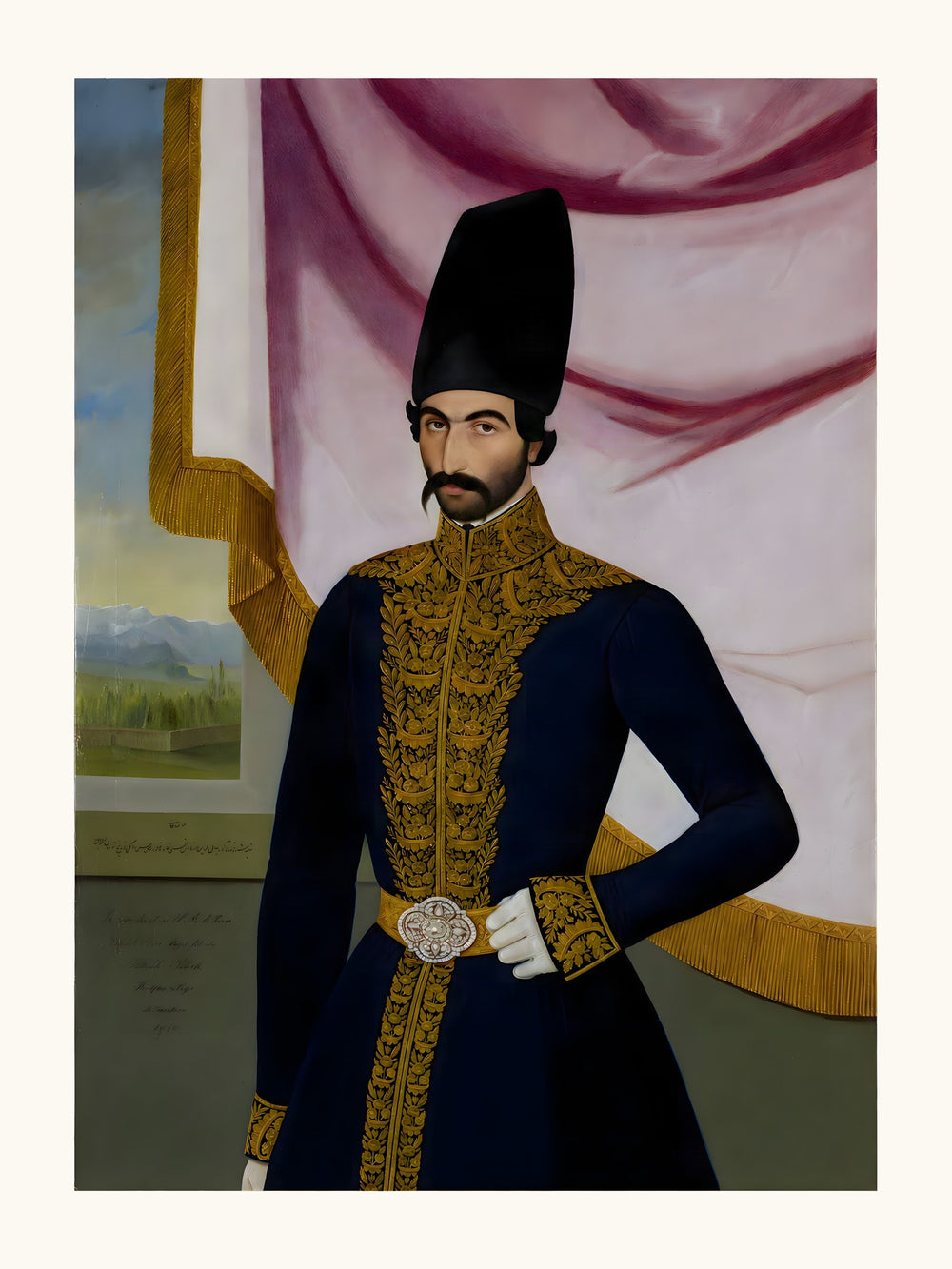 Portrait of Jalal al-Din Mirza | Restored Qajar Painting — view 10
