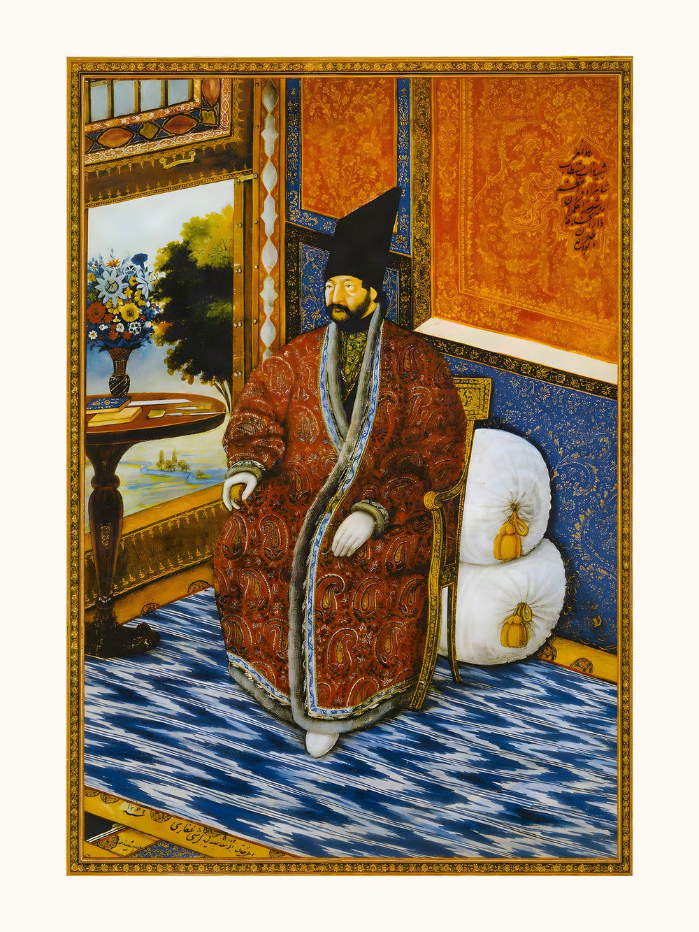 Portrait of Ardeshir Mirza | Restored Qajar Painting — view 10